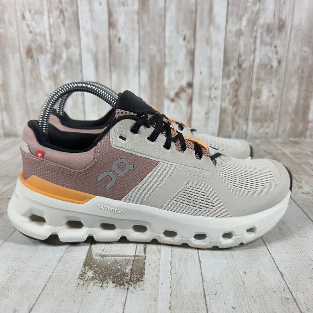 On Cloudgo Running Shoes Womens 7.5 Rose Sand Orange 3WE10133196 CloudTec Helion